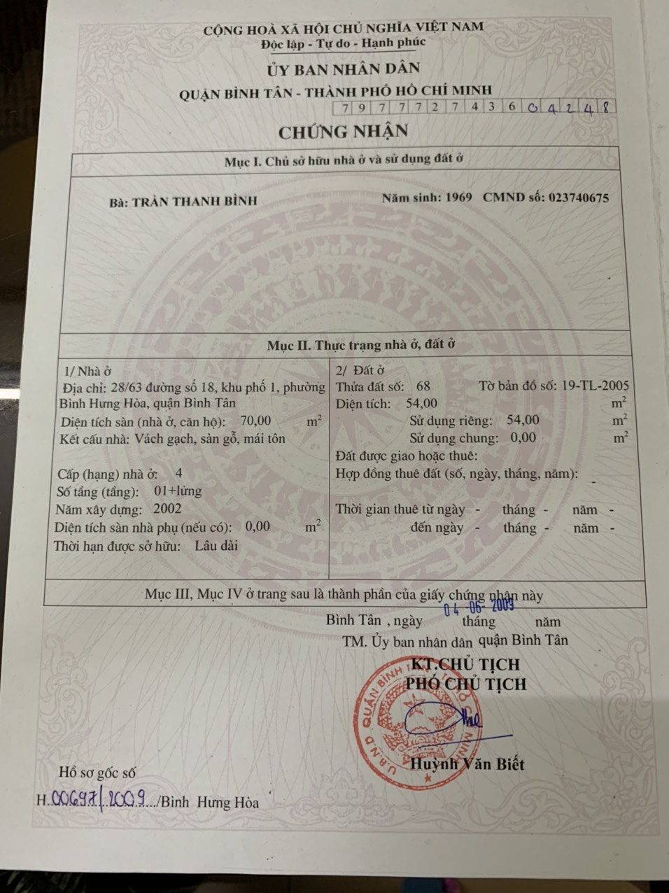 Bán Nhà hẻm 18 54m2 (4x13.5) Hẻm 8m thông/ Đúc lửng