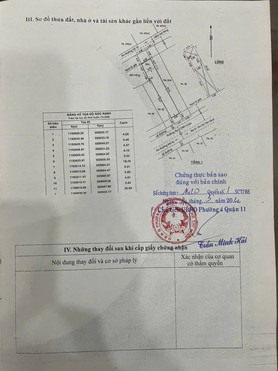 Bán nha mặt tiền Ấp Chiến Lược (8,2 x 35) nở hậu 8,6m
