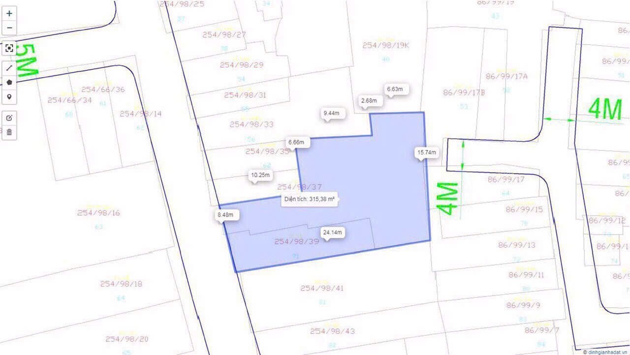 Gần nhà Thờ Hầm - Nguyễn Thị Nhỏ - Lý Thường Kiệt. Tổng 315m² đất ở 8.5x24m, nở hậu 16m, giá 27.5 tỷ còn bớt