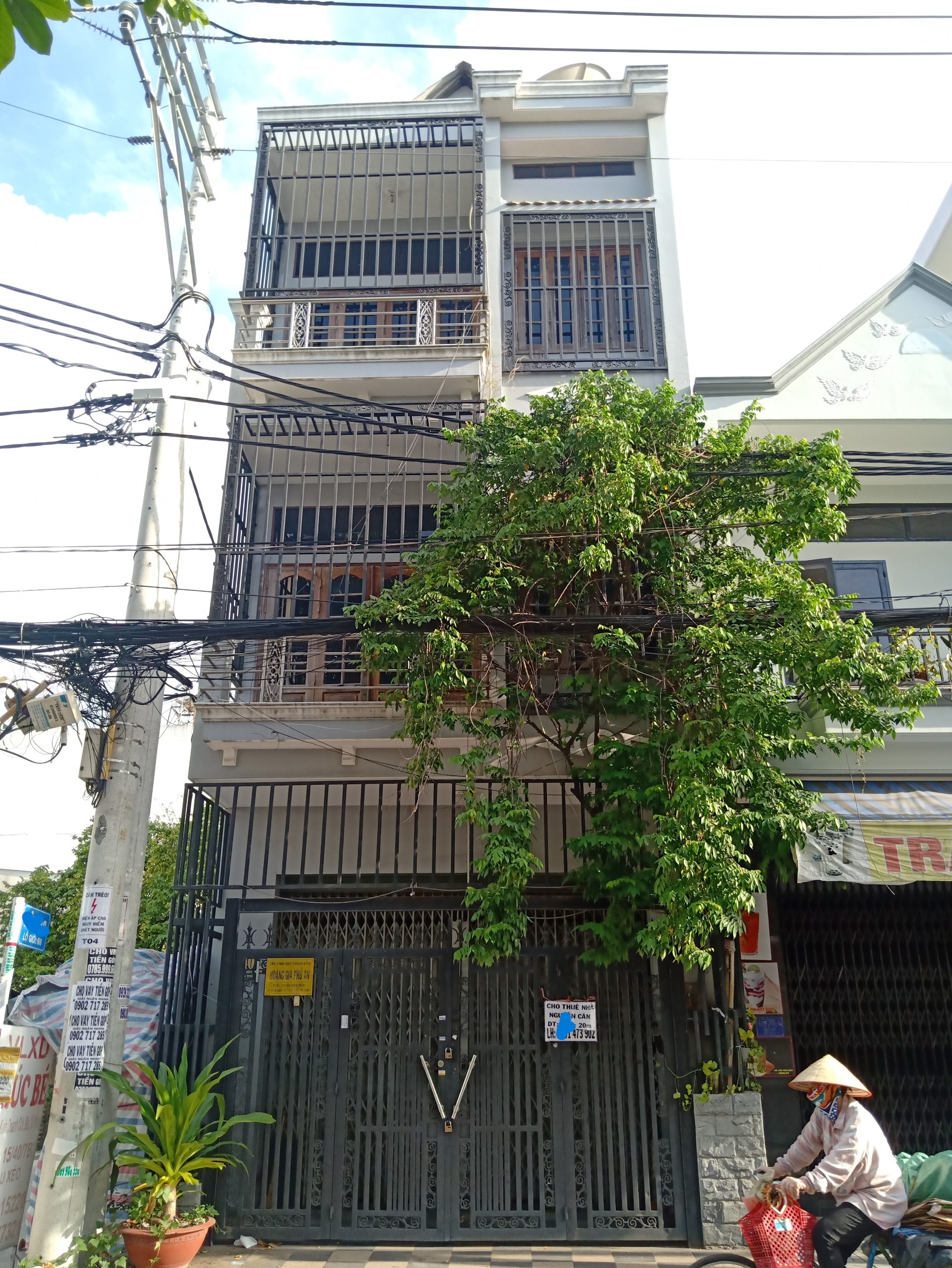 Cho thuê Nhà mặt tiền Hà Thị Đát 5m x 20m 2 Lầu